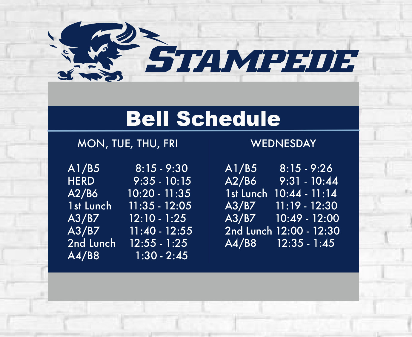 Daily Bell Schedule Lehi Junior High